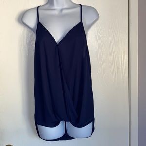 Lily White Tank Top, Dark Blue, size Large, light and airy, perfect condition